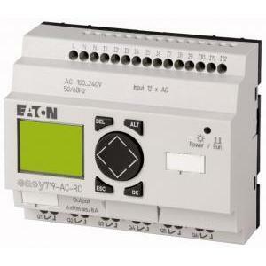 Easy719-ac-rc plc 115/230vac 12id6q relè di controllo, relè 100-240vac, 12di, 6do display tempo espandibile 274115