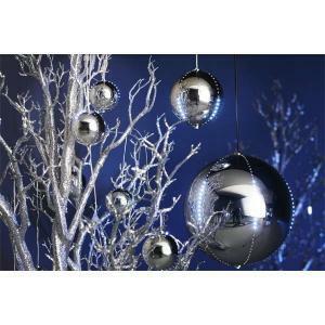 Decorazione natalizia sfera snowfall argento, diam.150 mm, 4 linee,76 led 07410703