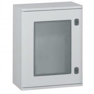 035272 - armadio quadro elettrico marina, con finestra, 500 x 400 x 200, colore: grigio chiaro 35272