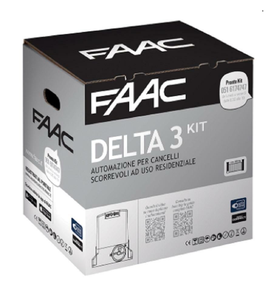 faac faac automazione elettromeccanica delta 3 kit 230v safe 105630445