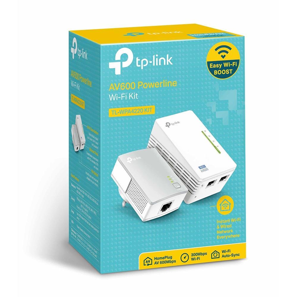 tp-link tp-link starter kit power line av600 wireless n300 mbps con 2 porte ethernet  tl-wpa4220kit