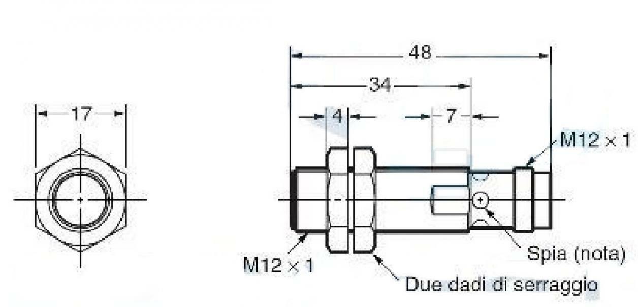 omron omron sensore di prossimita' induttivo proxi. m12 conn. pnp nc 4mm e2am12ks04m1b2-1 - foto 2