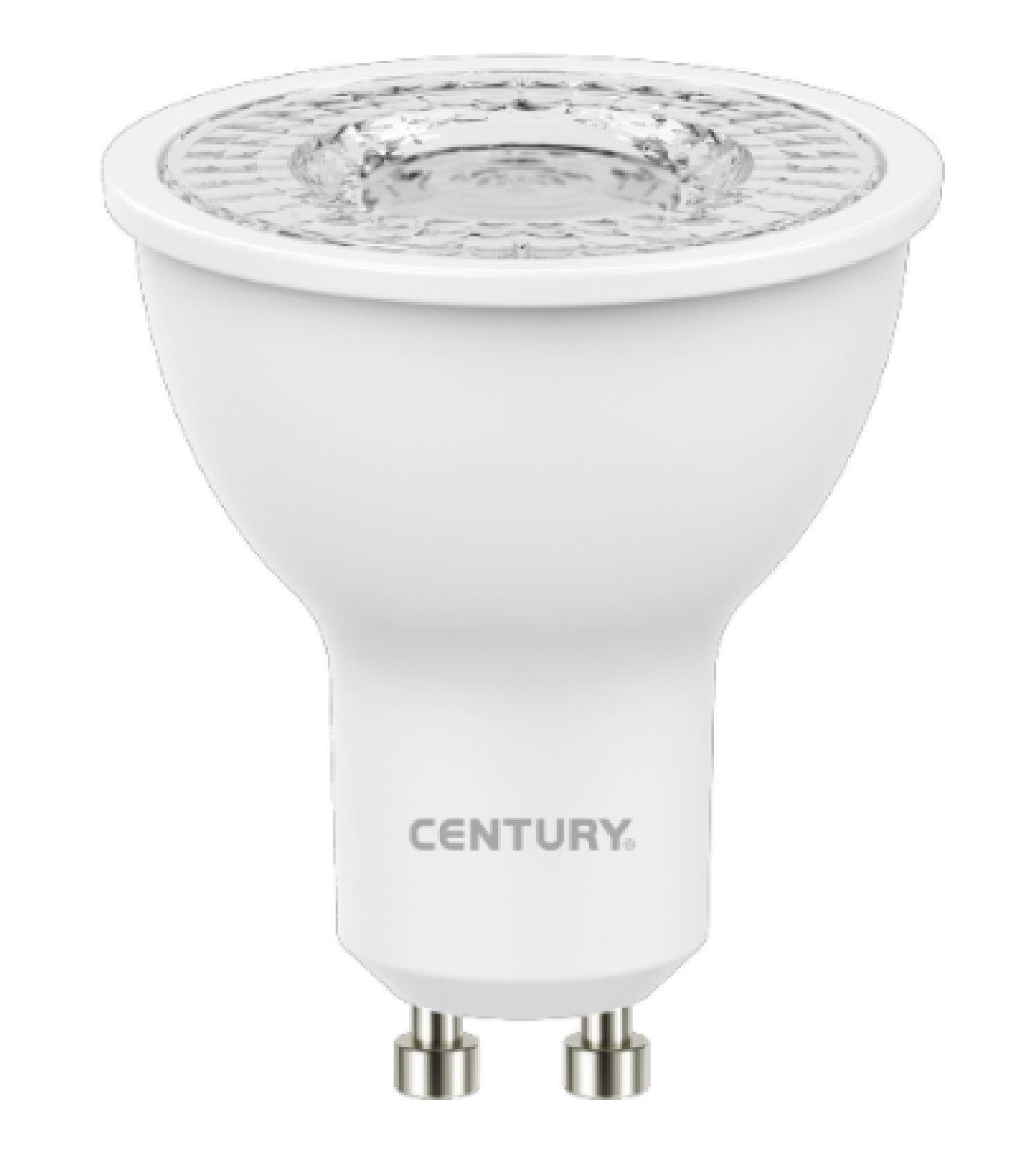 century century lampada spot led 105 6w gu10 4000k 500lm lx110-081040 - foto 1