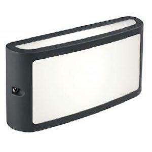 Lampada parete esterno screen-applique grigio 10w led 4000k