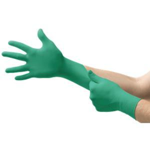 Guanti touchntuff nitrile verde ansell 7,5-8 100pz