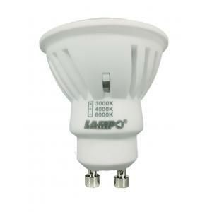 Lampada led 10w gu10 tricolor ceramica dikled10w230vmc