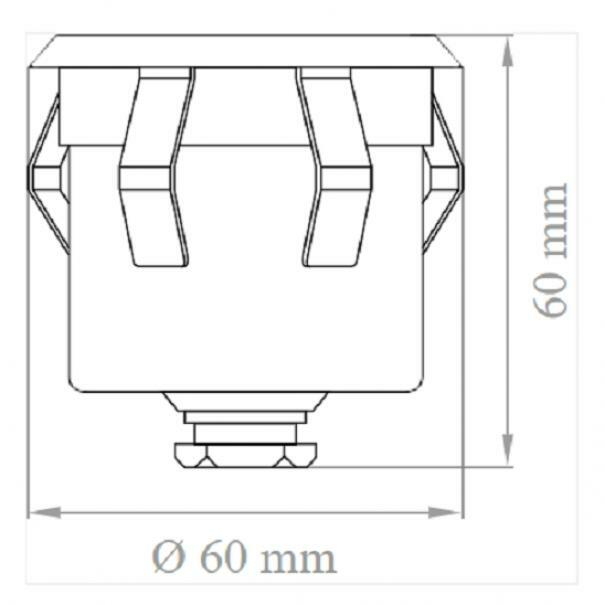 lampo lampo faretto carrabile  calpestabile 12v 3w ip65 3000k fc3w12vbc