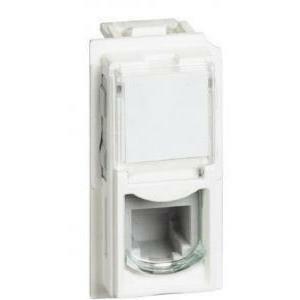 Living now - connettore rj11 (4/6) k10 bianco kw4258rj11