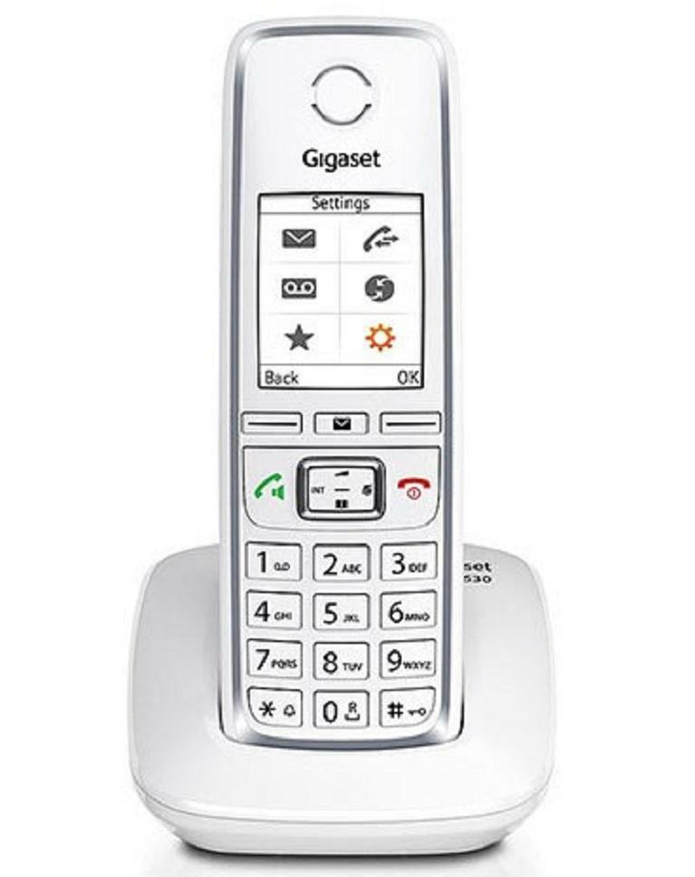 siemens siemens cordless gigaset c530 c30852-h2512-k102 vivavoce c530 bianco - foto 2