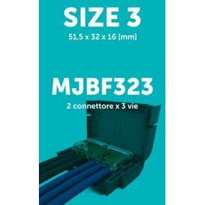 Dispositivo di connessione shellboxflat323 minibox+mors. 3 lev