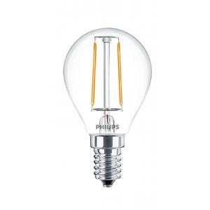 Lampadina a filamento cla ledluster nd 2-25w p45 e14 827 philedlus25e14