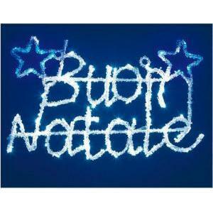 Decoro luminoso lotti buon natale effetto ghiaccio  100l