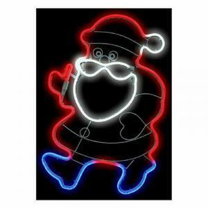 Decoro luminoso lotti sagoma babbo natale neon 288 54752