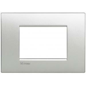 Placca 3 moduli air ll - placca 3p tech colore alluminio lnc4803te