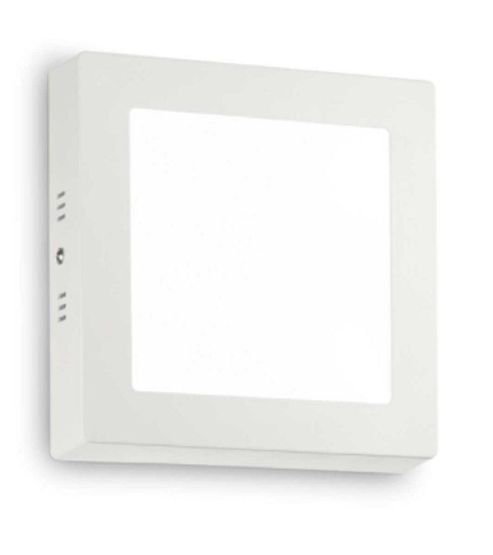 ideal lux ideal lux lampada da parete mod. universal 12w square bianco 138633 - foto 1