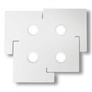 Plafoniera mod. totem pl4 bianco opaco 215778