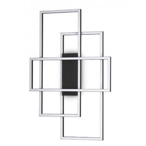 Lampada da soffitto mod.frame pl rettangolo nero 270661