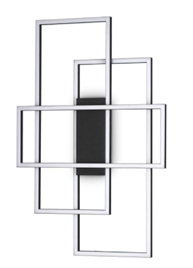 ideal lux ideal lux lampada da soffitto mod.frame pl rettangolo nero 270661 - foto 1