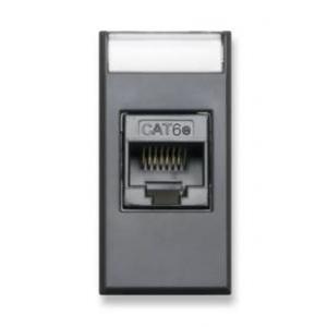 Presa rj45 cat.6 utp  tekla 1m grigio finitura opaca 445027c6