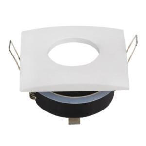 Spotlight fixture square aluminium gu10 ip65 white 2011