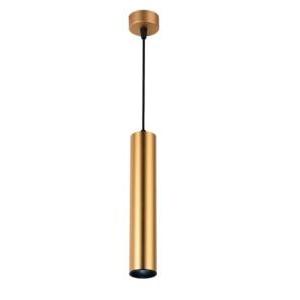 Lampada sospensione hanging fixture gu10 aluminium gold body 5.5x30cm 9064