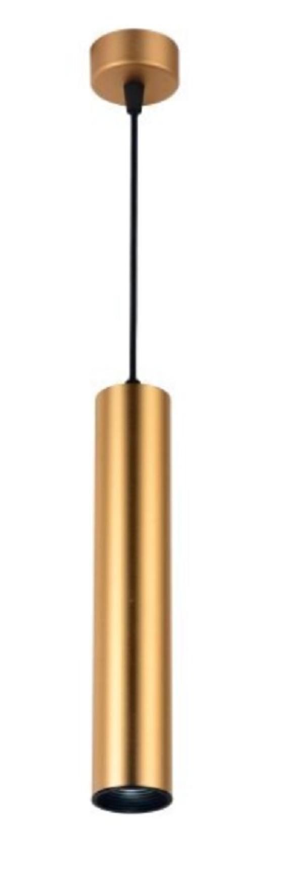 optonica led optonica led lampada sospensione hanging fixture gu10 aluminium gold body 5.5x30cm 9064 - foto 1