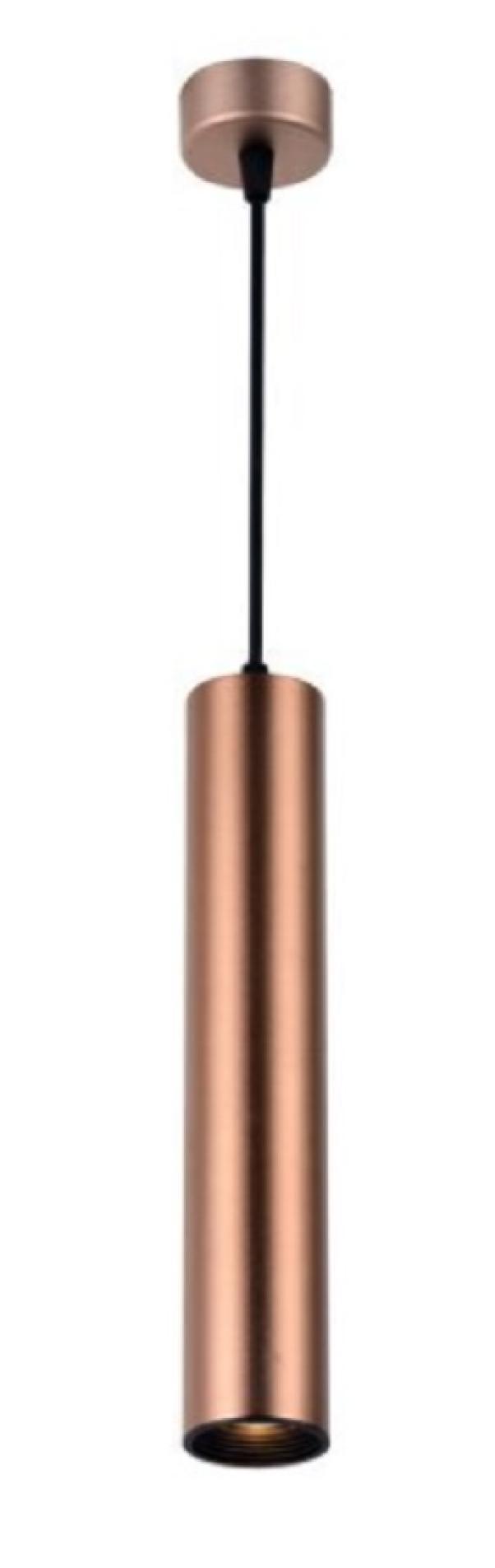 optonica led optonica led hanging fixture gu10 aluminium coffee gold body 5. 9065 - foto 1