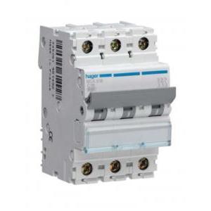 Interruttore automatico modulare  3p 16a 6ka 3 moduli mca 316