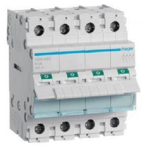 Interruttore non automatico 4 poli 80a 4 moduli