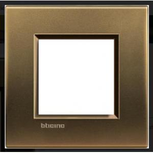 Livinglight placca 2p bronzo in metallo lna4802bz