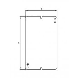 Piastra interna in lamiera pe02a/de02a/pec03a/pec04a pi02a