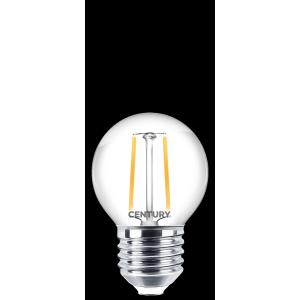 Lampada filamento led incanto chiara sfera - 2w - e27 - 2700k classe e