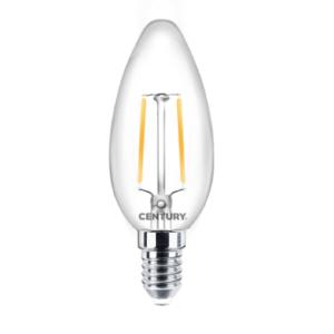 Filamento lampadina led incanto chiara candela - 2w - e14 - 2700k