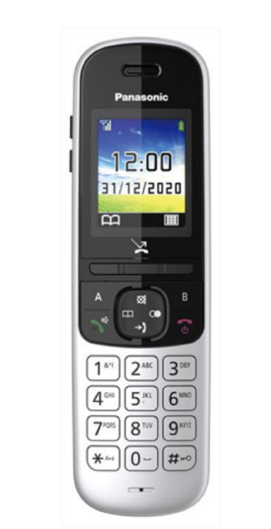 panasonic panasonic cordless panasonic kx tgh710 dect silver consumer kx-tgh710jts - foto 2