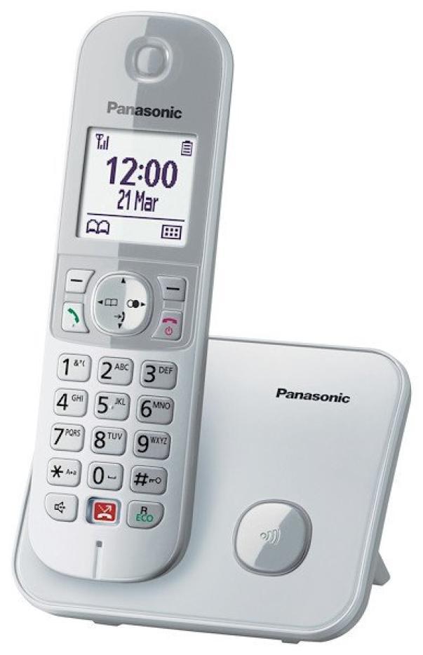 panasonic panasonic cordless panasonic kx tg6851dect silver consumer kx-tg6851jts - foto 1