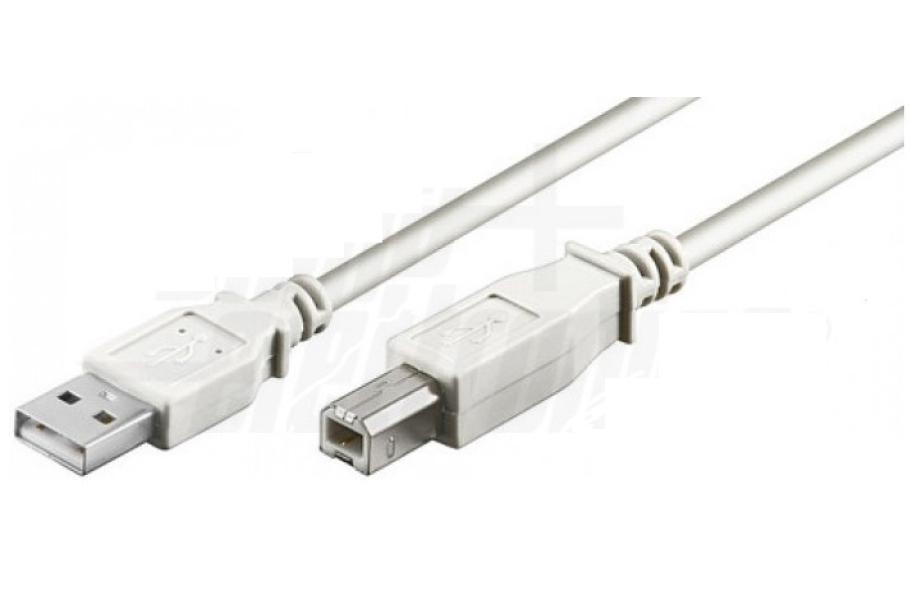 alpha elettronica alpha elettronica cavo sp usb a-sp usb b 2.0 3m bianco 95-602/3wb - foto 1