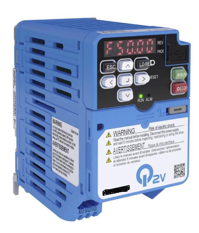 omron omron inverter q2v monofase nd: 19 a / 0,37 kw q2vab002baa - foto 1