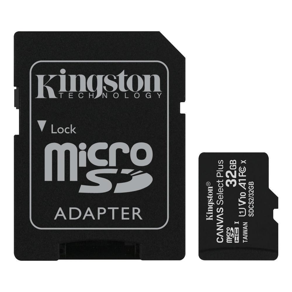 kingston kingston microsd 32gb canvas select plus black sdcs2 32gb