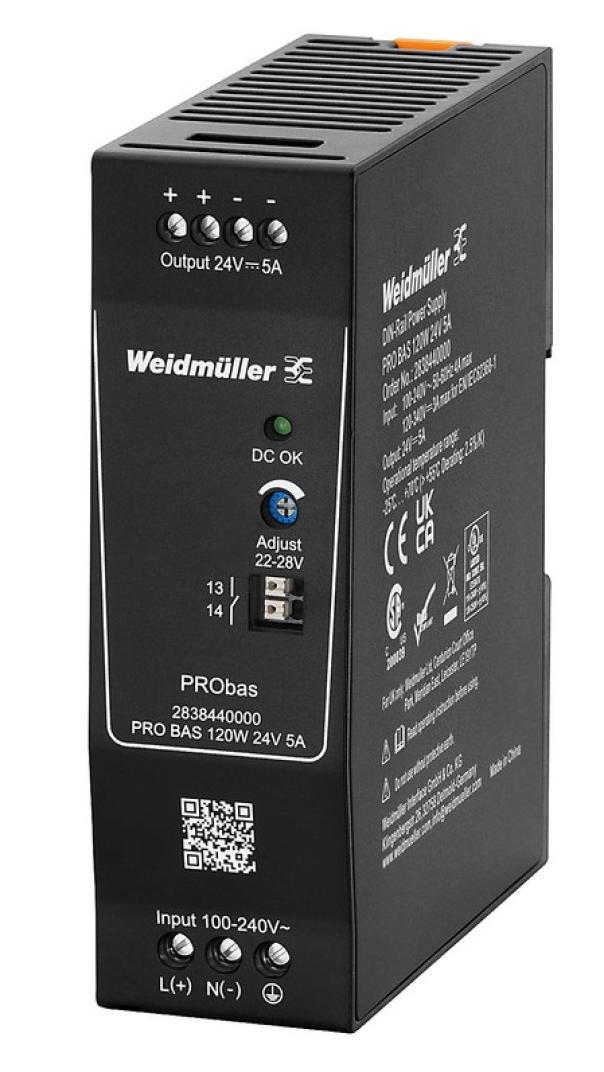 weidmuller weidmuller alimentatore pro bas 120w 24v 5a 2838440000 - foto 1