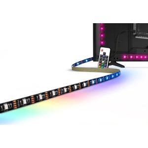 Strip led rgb  telecomando rf tv-55 inch 1.5w/m 30 led kit-tv55