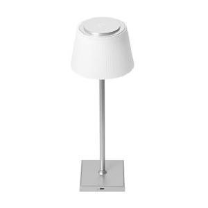 Lampada da tavolo 346 ricaricabile cromato mod. soleana io64003