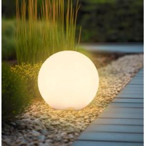 Lampada led solare bolla d300xh280 mm 0.70w - rgb+3000k luce calda bll-043000