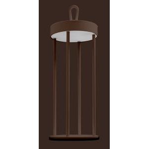 Lampada d'arredo athena ricaricabile  corten 3w - 3000k - 140lm atheco-033030