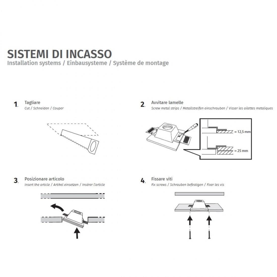 belfiore -  9010 belfiore -9010 passo 120x120 led 2w 24vdc 3000 k - foto 3