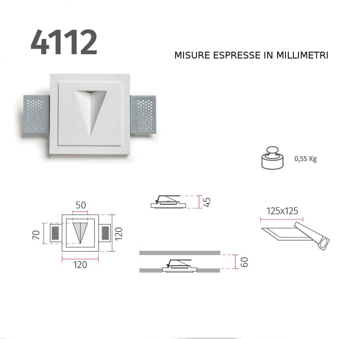 belfiore -  9010 belfiore -9010 passo 120x120 led 2w 24vdc 3000 k - foto 4