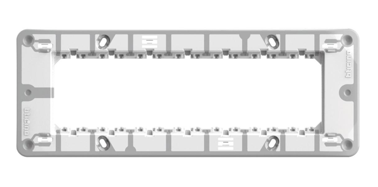 bticino bticino matixgo - supporto 7moduli fissaggio con viti j4707 - foto 1