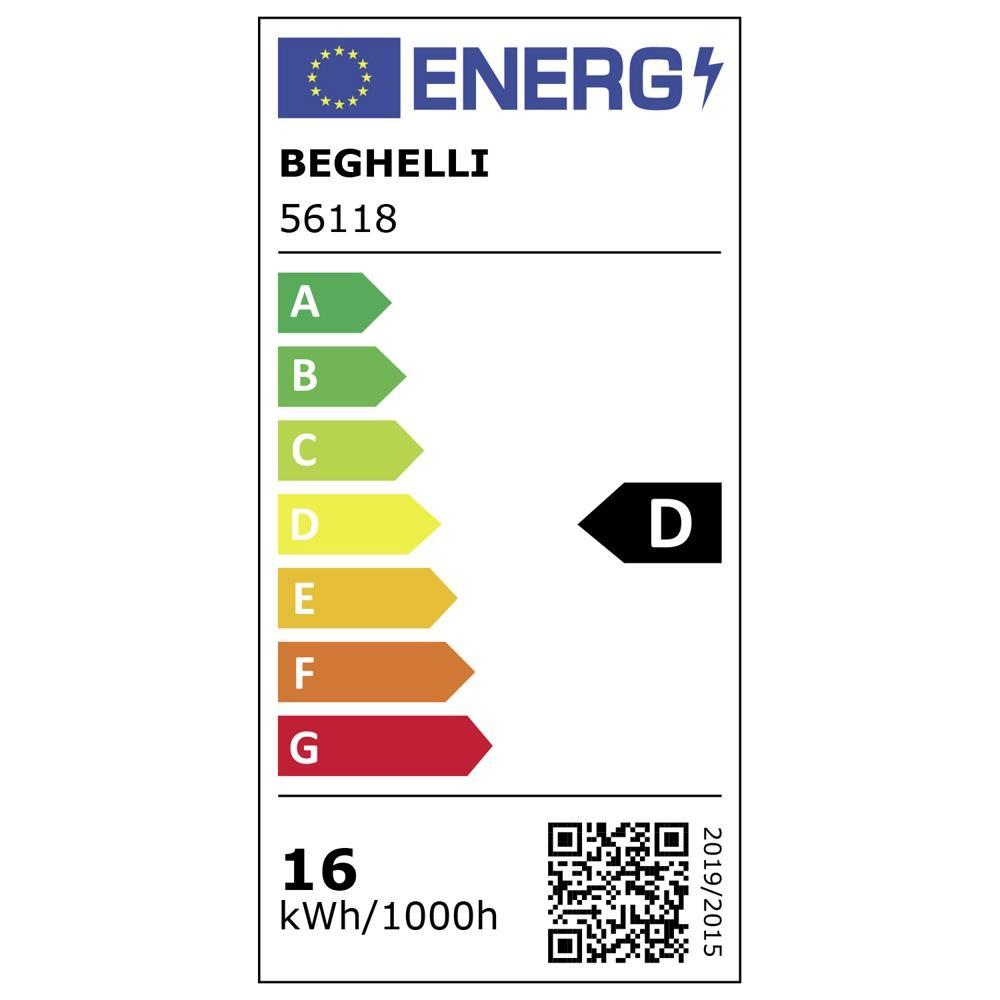 beghelli beghelli lampadina r7s ecoled 118mm 16w 2200lm 2700k tecnologia led 56118 - foto 2