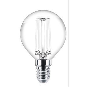 Lampada a fil.amento led incanto white sfera chiara 4,5w e14 4000k inh1gw-451440