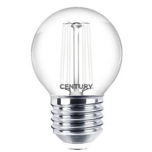 Lampada filamento led incanto white sfera chiara 4,5w e27 4000k inh1gw-452740