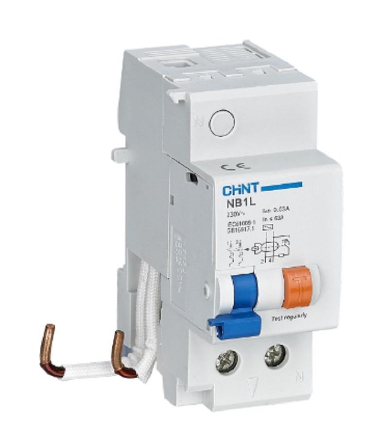 chint chint nb1l-63/2p-ac300 blocco differenziale  accoppiabile  2p 50/63a 300ma tipo ac 198424 - foto 1